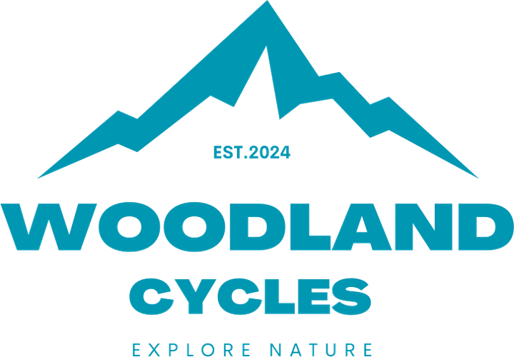 Woodland Cycles Logo, Explore Nature, Est. 2024